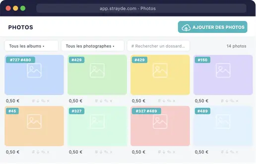 Upload et albums illimités